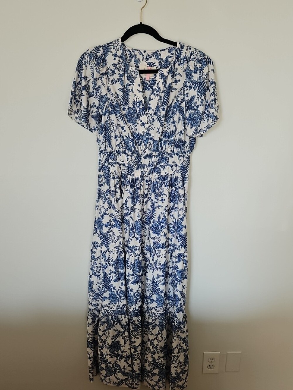 Anthropologie Somerset Maxi - M - Blue/Ivory - Picture 2 of 7